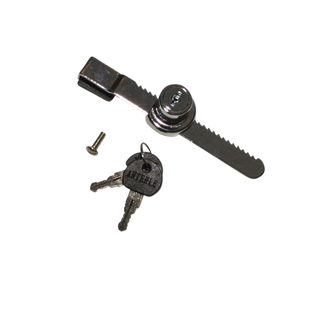 Deckenverriegelung – Vitrinen mit Schiebetüren