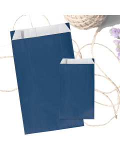 Gavepose, kraftpapir - blå