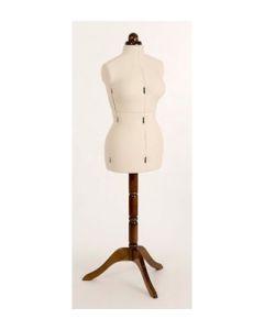 Skræddergine, dame, fuld justerbar, medium, Lady, beige, Bryst 100-116 cm, træfod og top