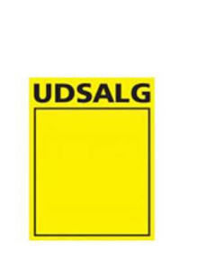 Ausverkauf-Schild, gelb A4, 50 Stck