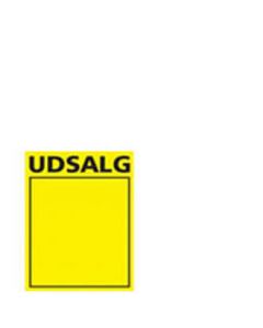 Ausverkaufs-Schild, gelb A5, 50 Stck
