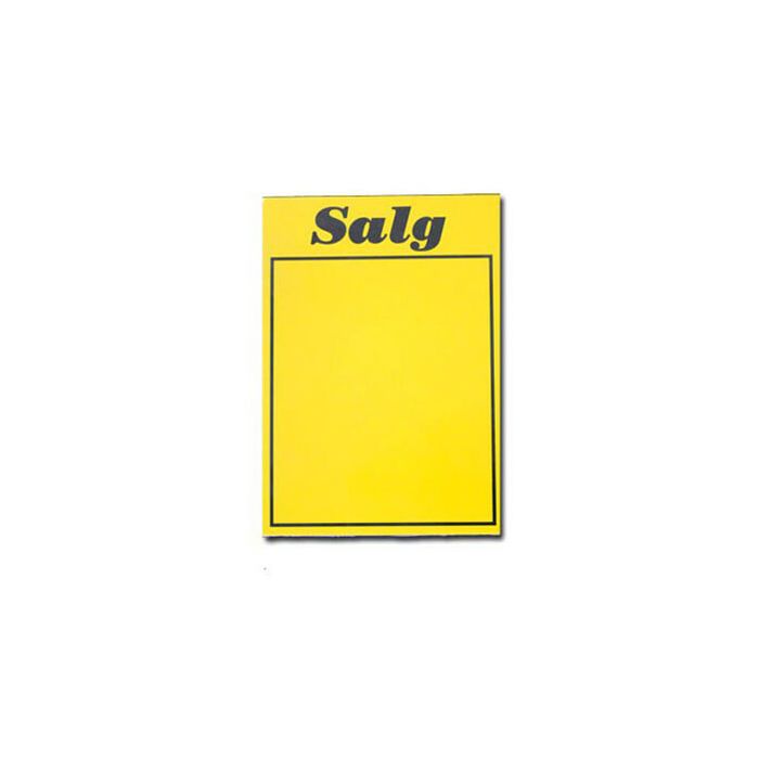 Verkauf-Schild, gelb A4, 50 Stck