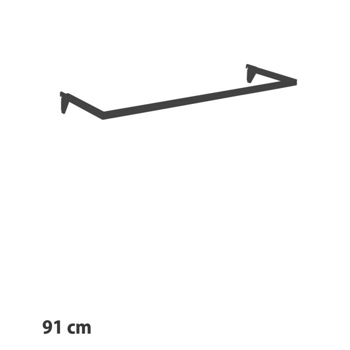 Konfektionsrahmen  (91 cm) für 12 mm. - Schwarz