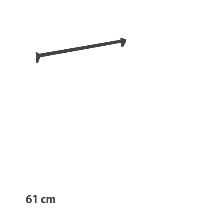 Dekostange 61,5 cm - 12 mm. - Schwarz
