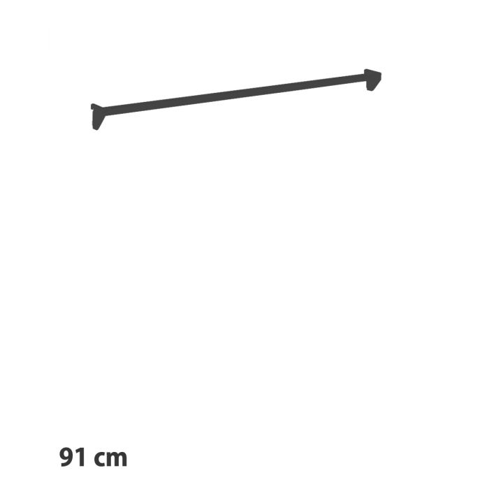 Dekostange 91,5 cm. - 12 mm. - Schwarz