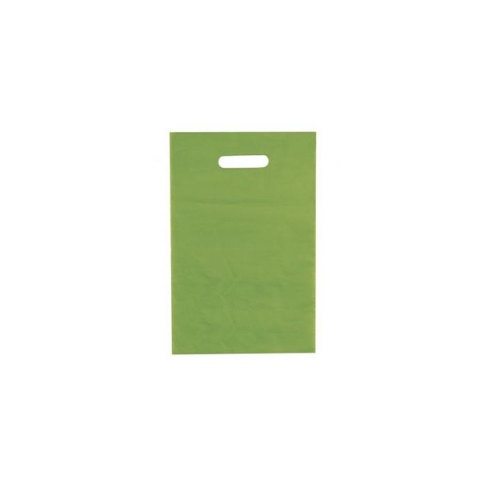 Limegrøn plastikpose 35x4x45 cm