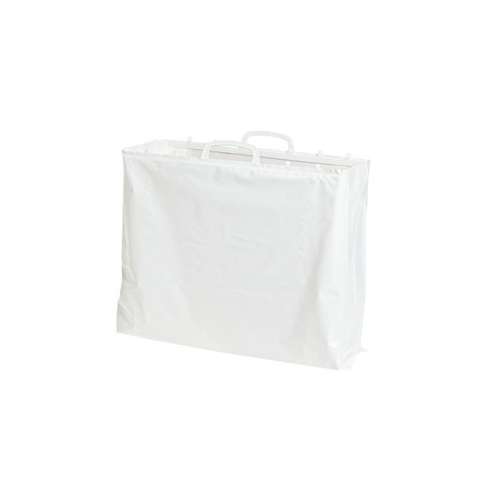 Hvid plastikpose 60x10/10x60 cm