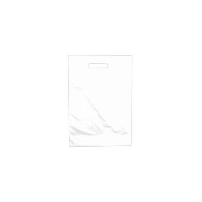 Hvid plastikpose 48x5/5x60 cm