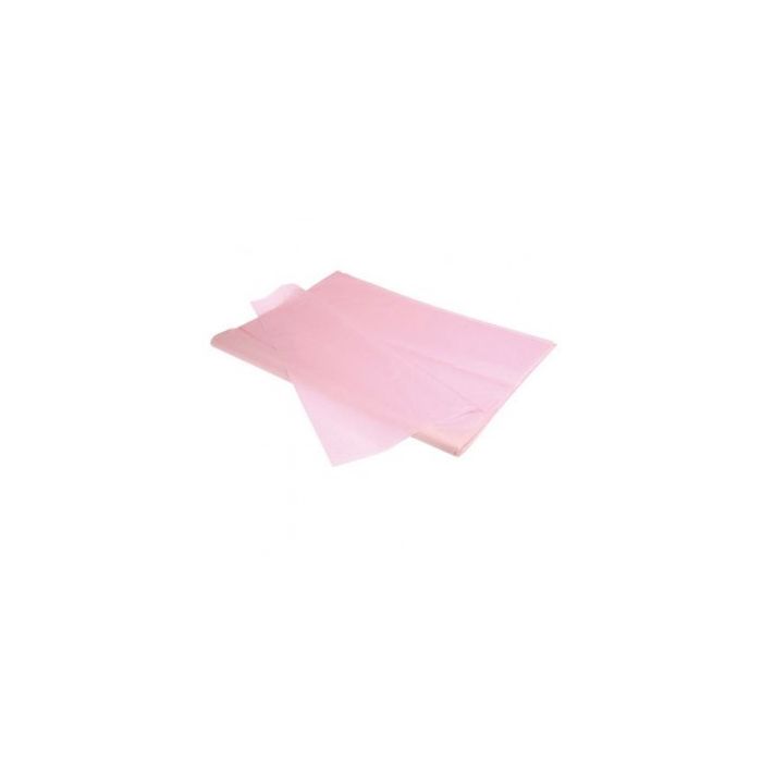 Silkepapir, lyserød, pk. med 240 ark, 50 x 75 cm- 17 gram